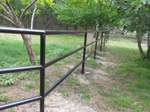 Metal ranch fence