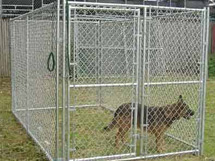 Temporary dog fence with gate