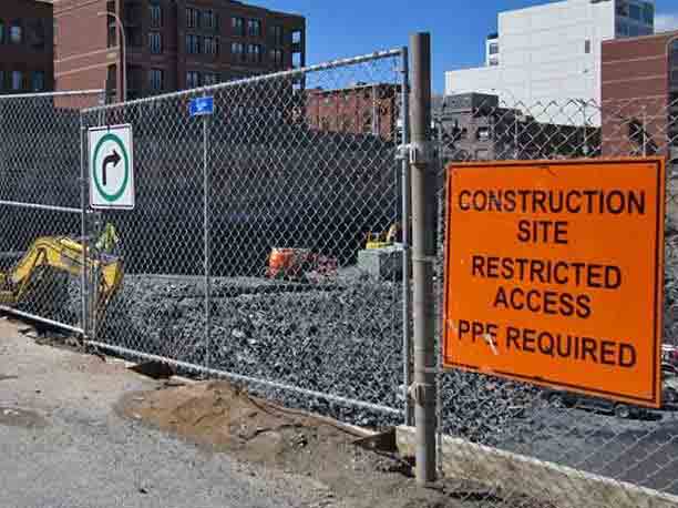 temporary fencing construction site