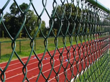 Playground chain link fence