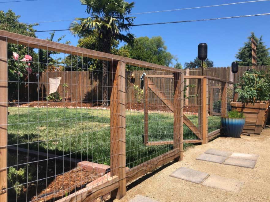 DIY hog wire fence