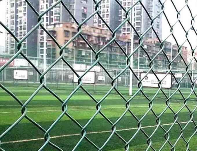 Chain link fencing