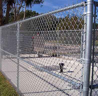Chain link fencing factory