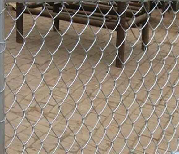 Galvanized chain link fence